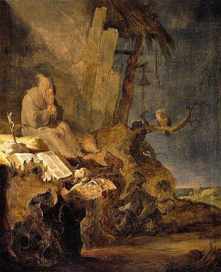 Cornelis Saftleven The Temptation of St Anthony oil painting picture